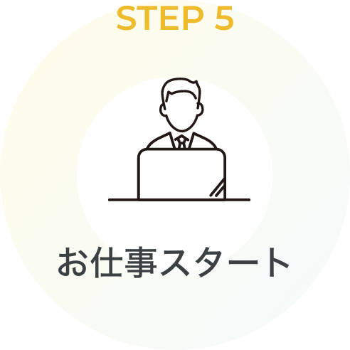 STEP5 お仕事スタート